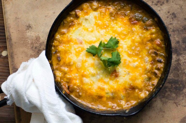 Black-eyed pea and hominy casserole