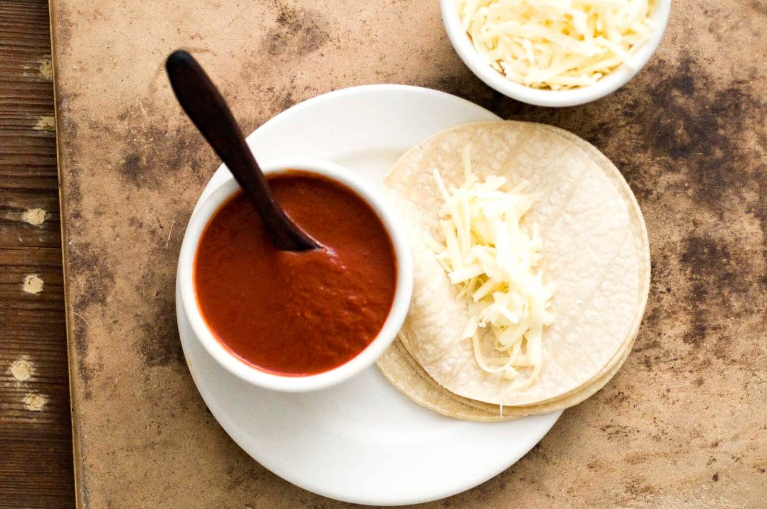 Red chile cheese enchiladas Homesick Texan