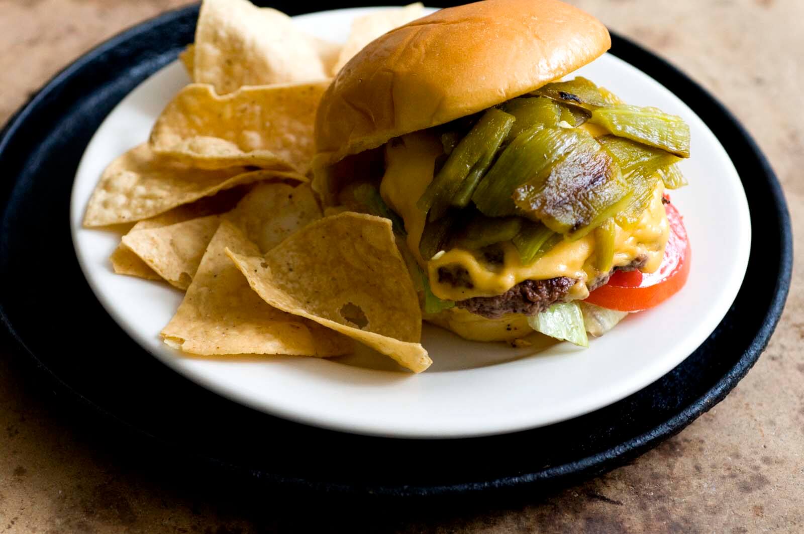 Green chile cheeseburgers | Homesick Texan