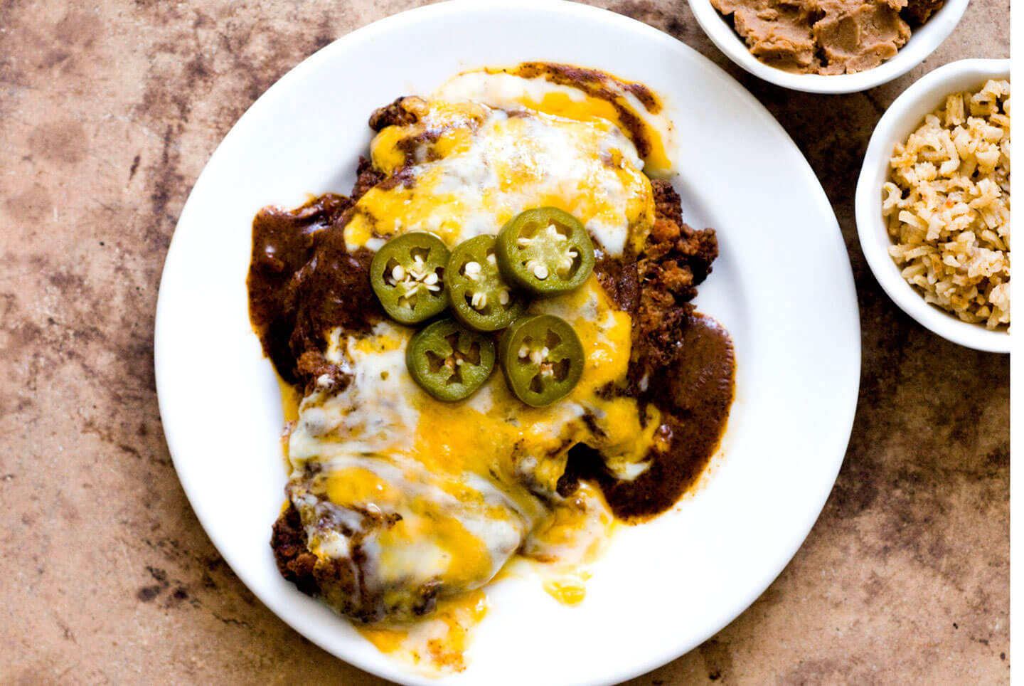Chicken fried steak with red chile gravy and cheese | Homesick Texan