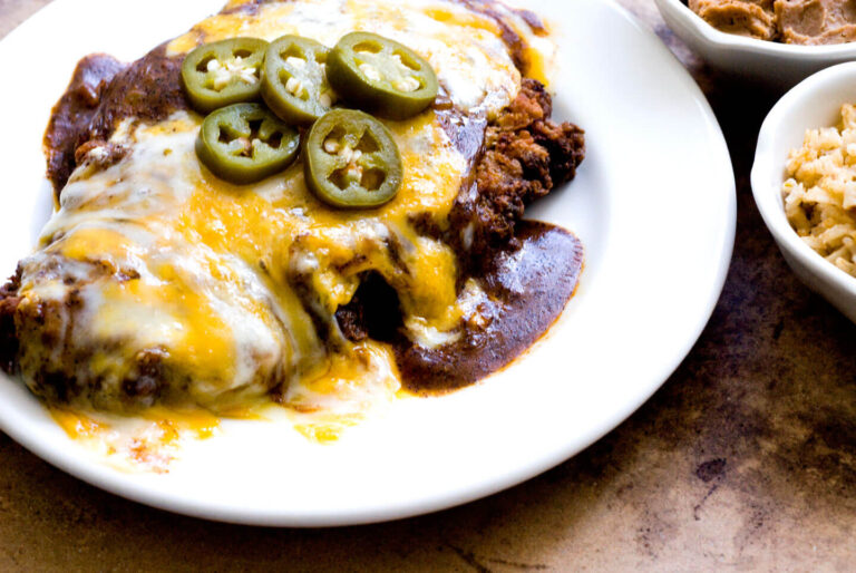 Chicken-fried steak with red chile gravy