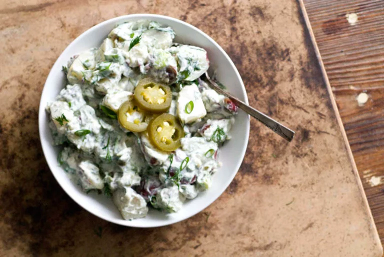 Jalapeño dill potato salad