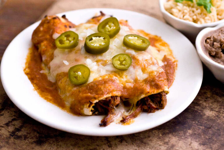 Brisket enchiladas