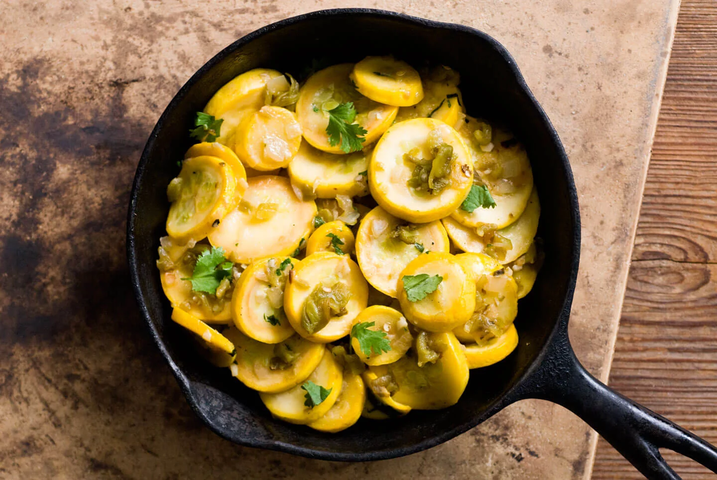 Summer squash and green chiles DSC 4974