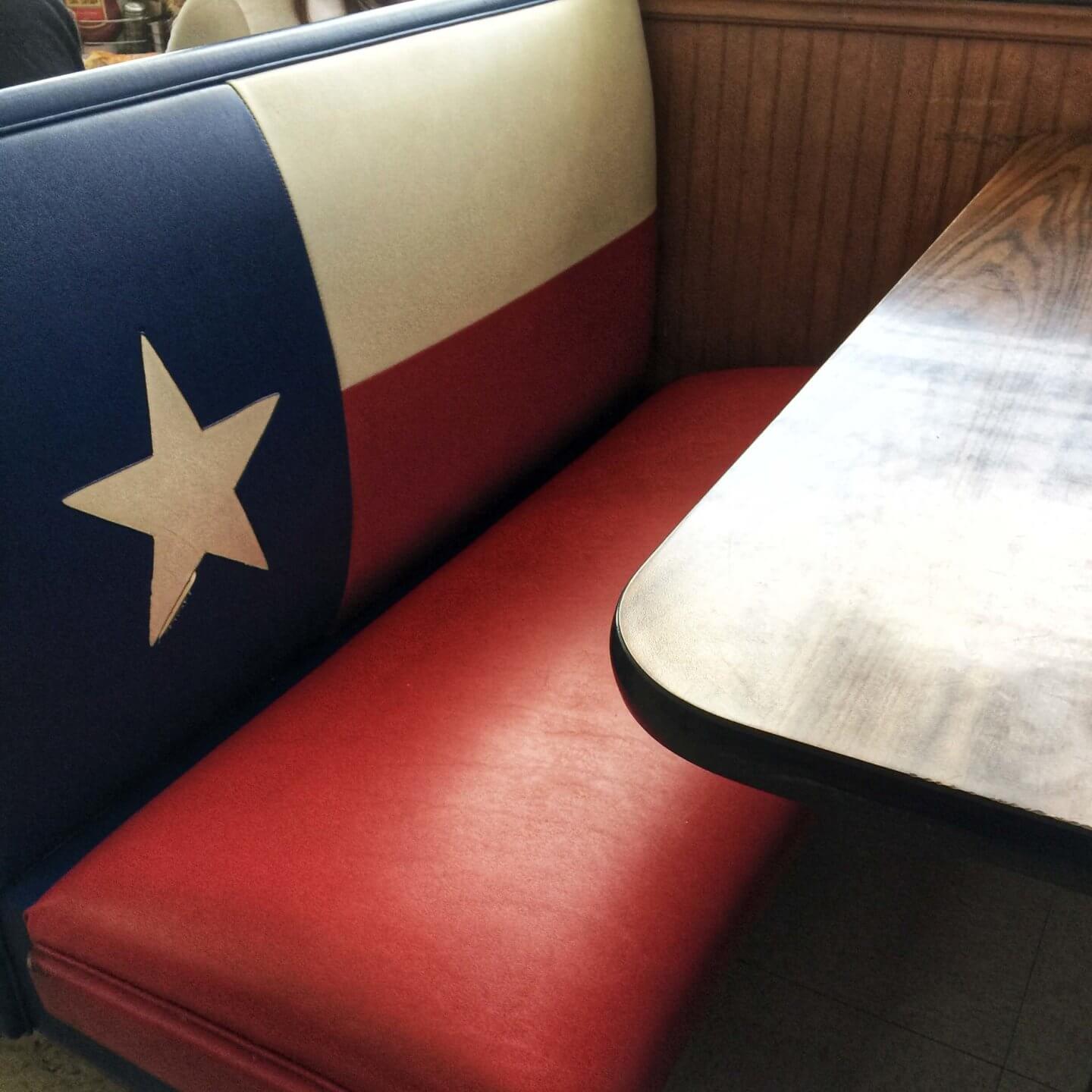 Homesick Texan texas flag booth e1544647436386