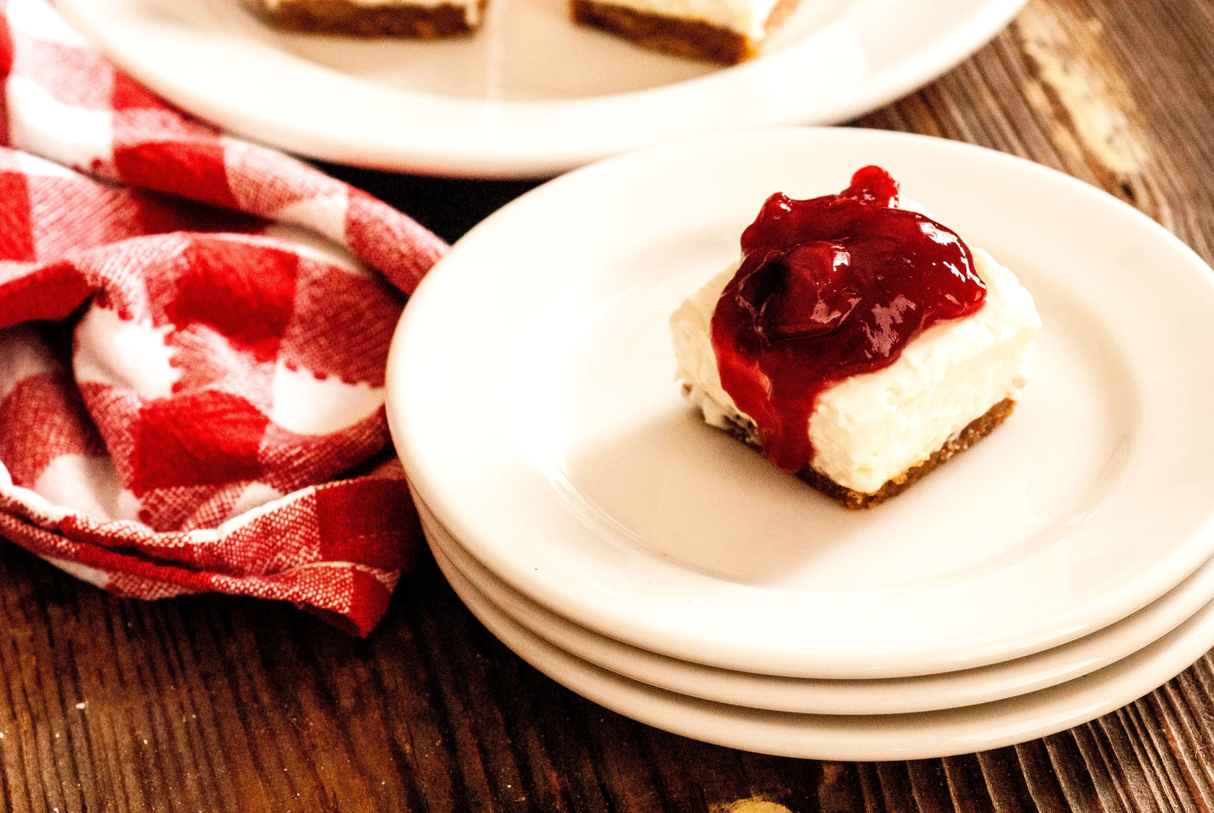 Cherry Dr Pepper cheesecake bars | Homesick Texan