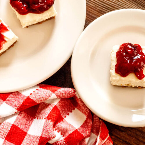 Cherry Dr Pepper cheesecake bars DSC 8578