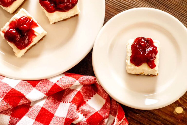 Cherry Dr Pepper cheesecake bars DSC 8578