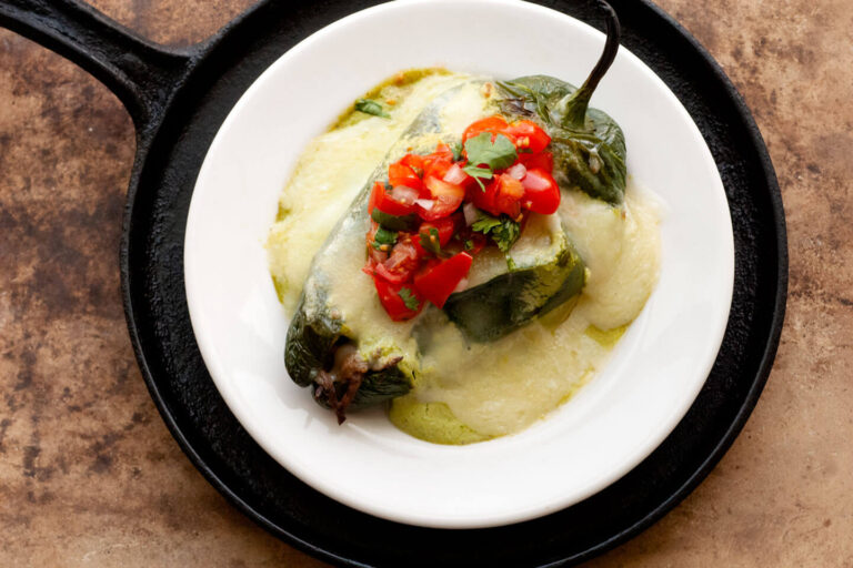 Brisket chile rellenos