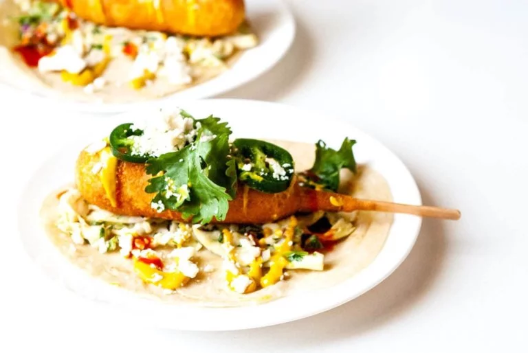 Corny dog tacos