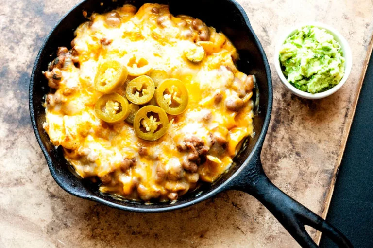 Fritoque, bean and corn chip casserole