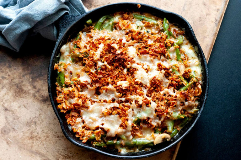 Fancy green bean casserole