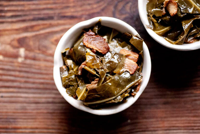 Smoky savory collard greens