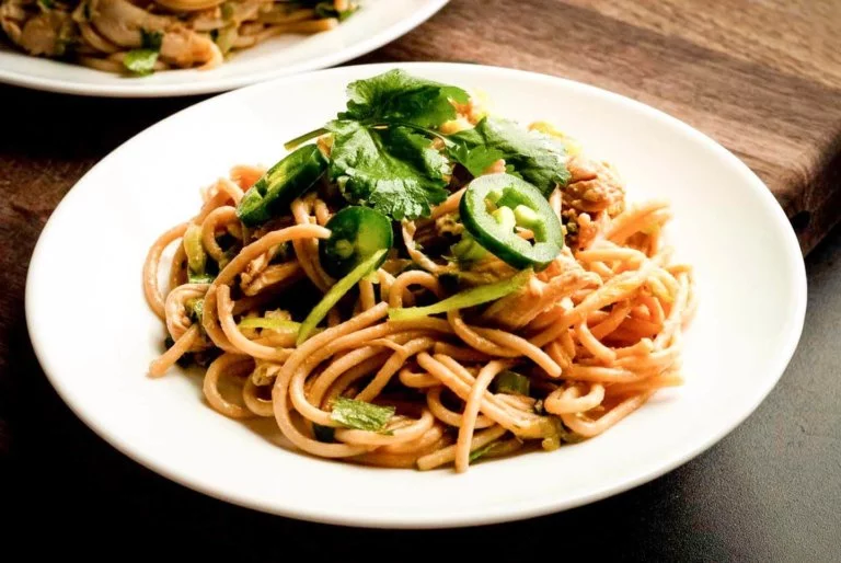 Chicken sesame noodles