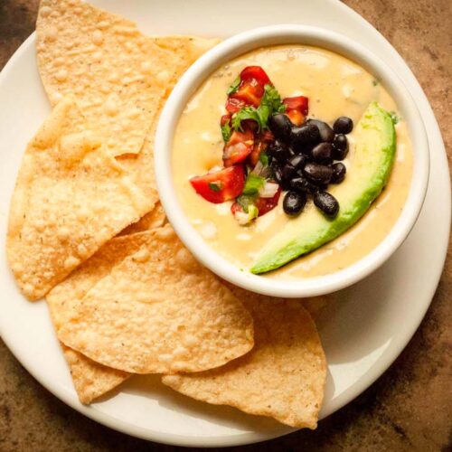 Queso with black beans Austin style 2DSC 1683