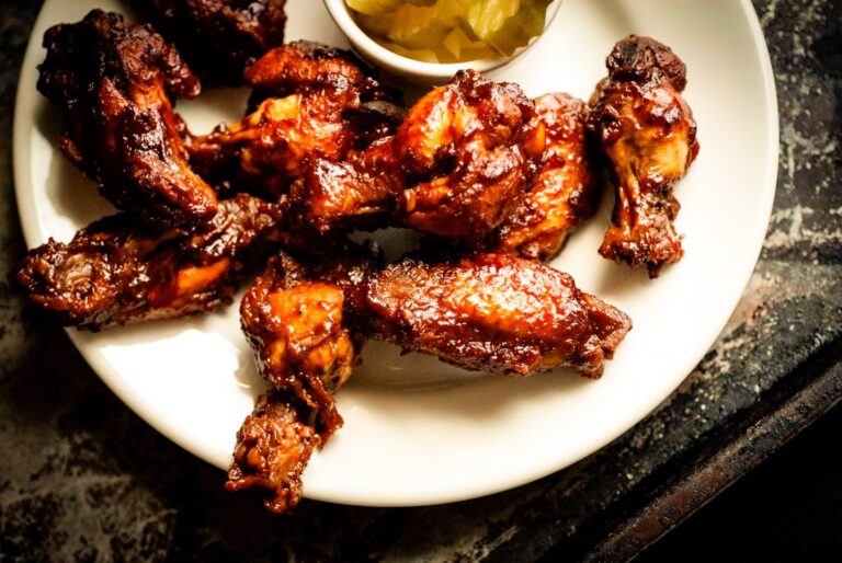 Dr Pepper sticky wings
