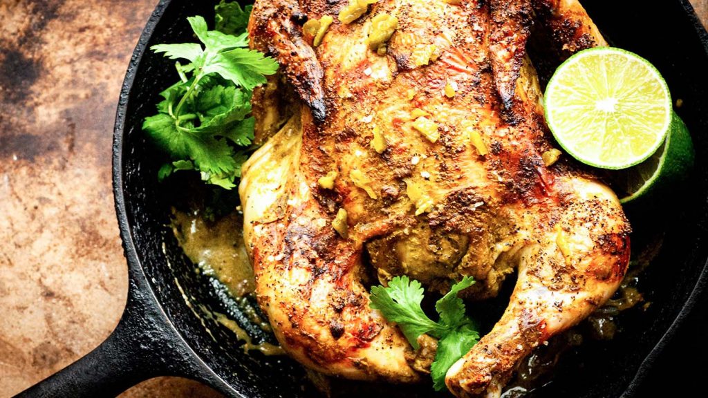 Green chile roast chicken | Homesick Texan