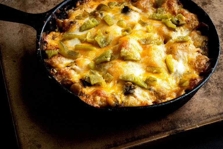 Green chile tater tot casserole