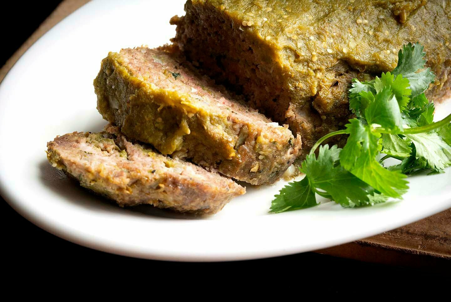 Green chile meatloaf DSC 5339