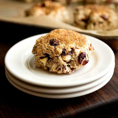 Cranberry white chocolate scones DSC 5764