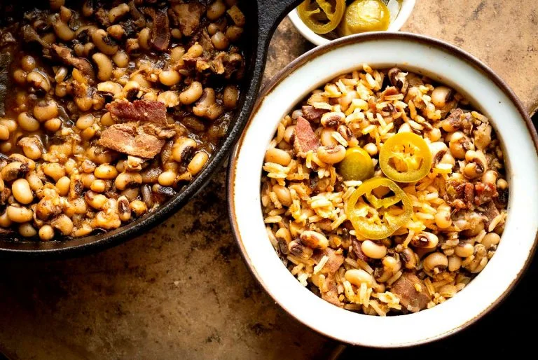 Chambersville black-eyed peas and rice