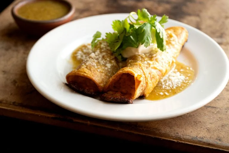 South Texas potato flautas