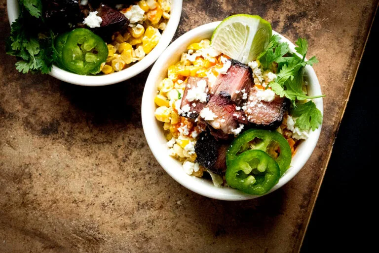 Brisket esquites (brisket elotes) | Homesick Texan