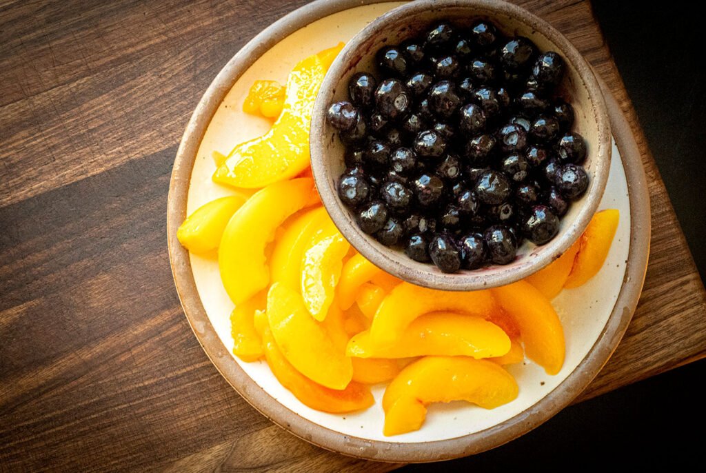 Blueberry peach cobbler with cornmeal crust | Homesick Texan