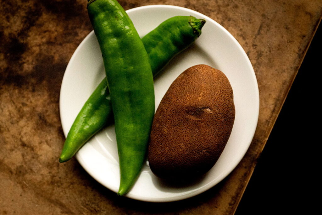 Fried potatoes with green chiles | Homesick Texan