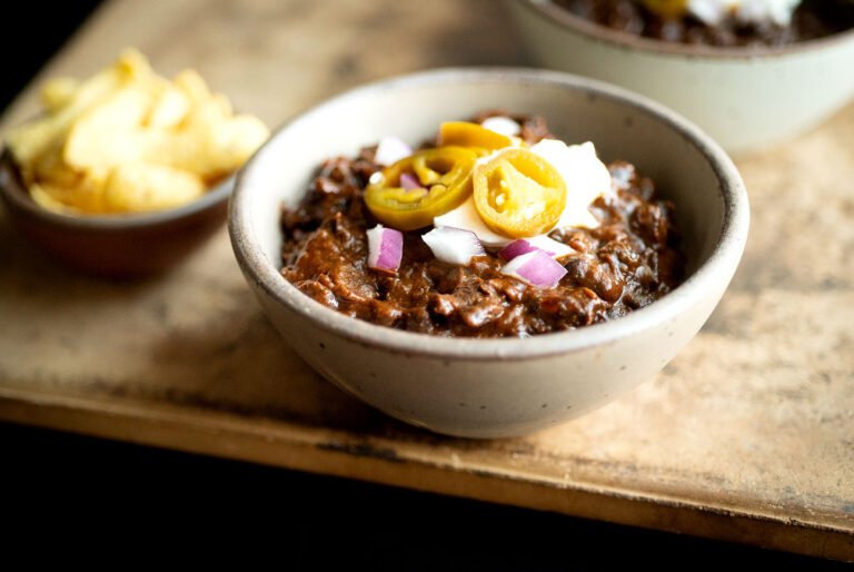 Black bean chili, Texas style