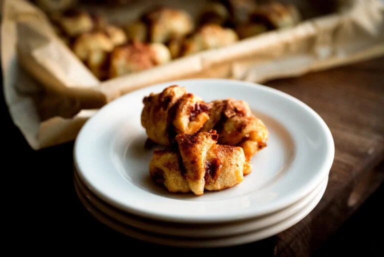 Peach pecan rugelach