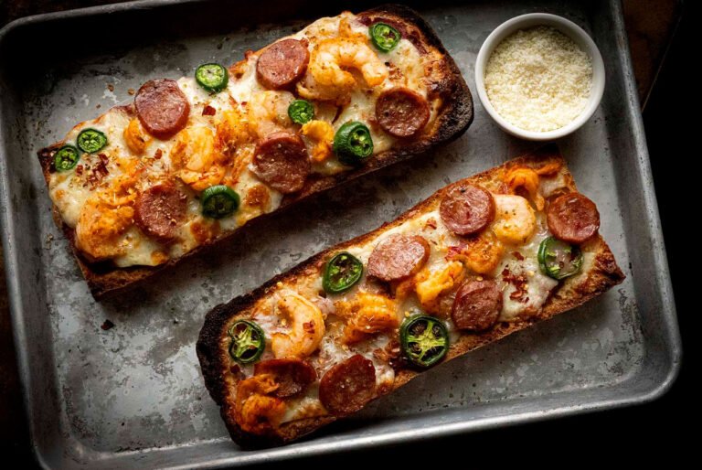 Cajun French bread pizza | Homesick Texan