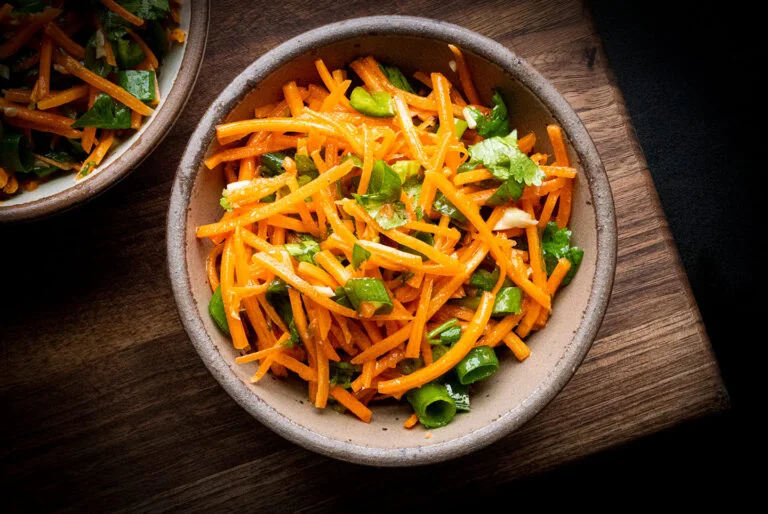 Carrot and green onion salad, Hill Country style