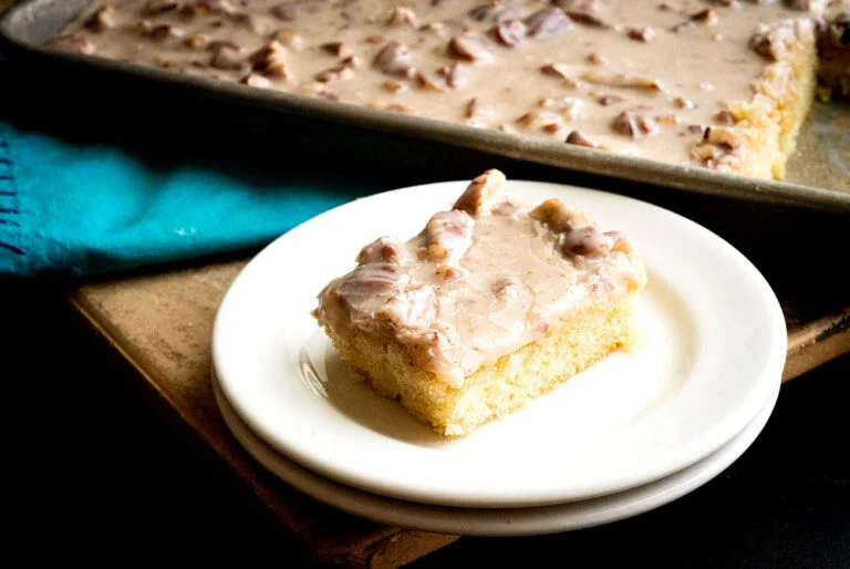 White Texas sheet cake