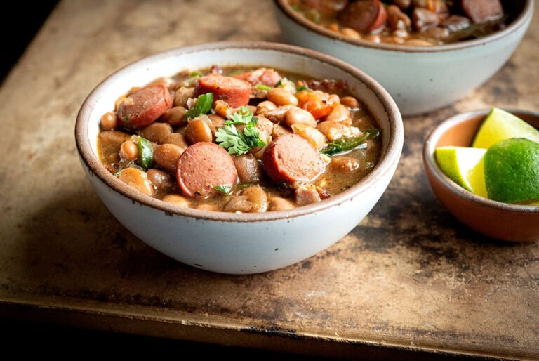 Charro beans, South Texas style