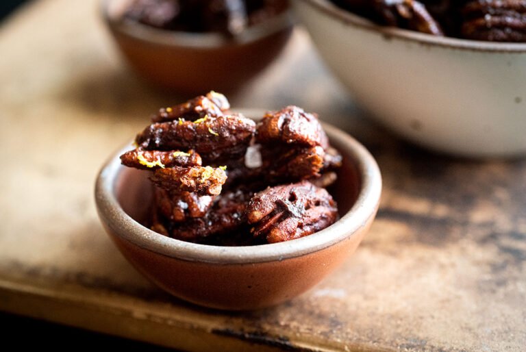 Mexican chocolate spiced pecans