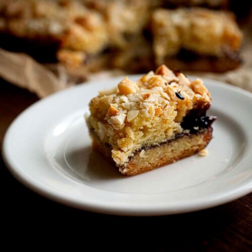 White chocolate macadamia blueberry bars | Homesick Texan