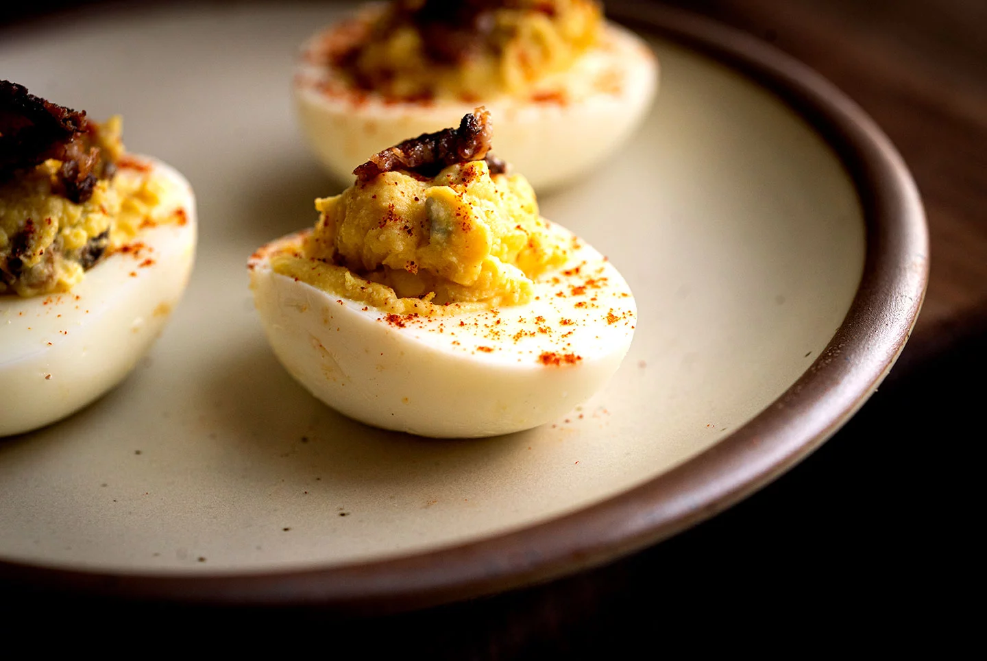 Bacon blue cheese deviled eggs | Homesick Texan