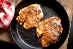 Chipotle raspberry-glazed pork chops